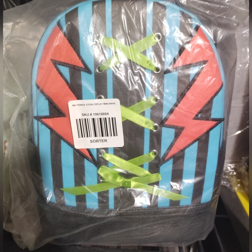 Monster High Frankie Stein Lightning Stripe Mini Backpack